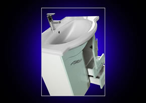 Masca Roma cu sertare vernil 600x660x360-pentru lavoar emilia 70 - pret 317 ron